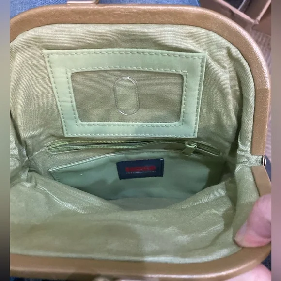 HOBO Gold Leather Clutch - Picture 2 of 3